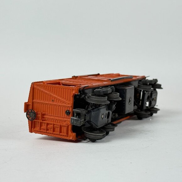 Lionel Postwar O Gauge Orange 3656 Operating Cattle Car Original Untested - Picture 9 of 10